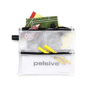 ジッパーポーチ Zip Bag Multi-Comp A5 マルチコンパートメントジップバッグ A5 ジッパーバッグ ペンケース 小物入れ 通帳ケース シンプル バッグインバッグ
