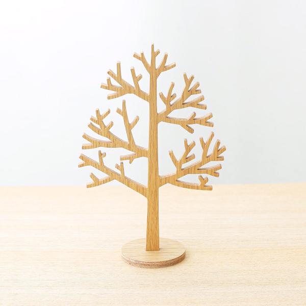 木製 オブジェ ウッドツリー S （オーク） クリスマス 置物 飾り クリスマスツリー 卓上 アクセ...