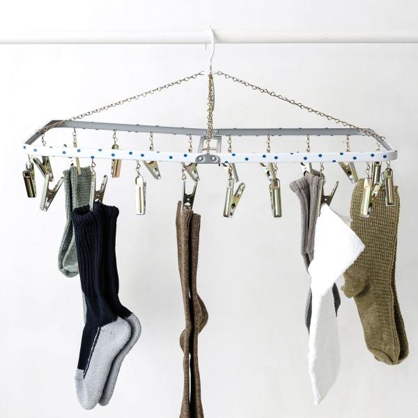 ピンチハンガー ステンレス  ピンチ20個 松野屋 水玉ピンチハンガー角 M 洗濯ハンガー 洗濯ピン...