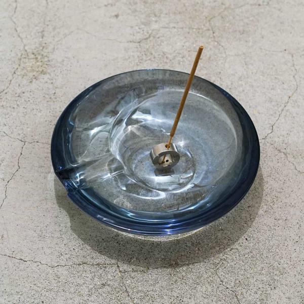 お香立て インセンスホルダー GLASS ASHTRAY グラスアッシュトレイ（L） ガラス インセ...