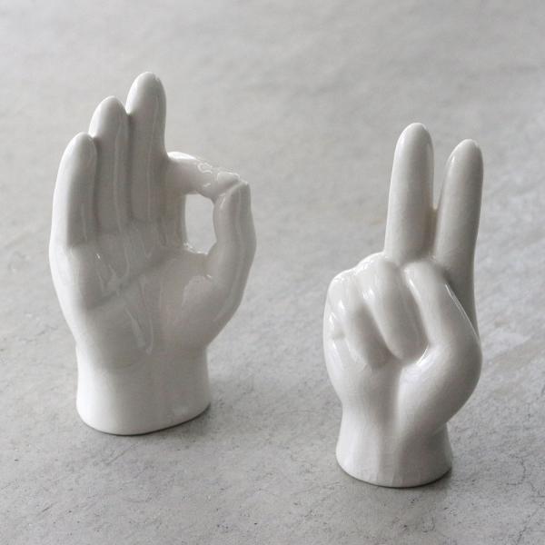 オブジェ Porcelain Hand Objet ポーセリン ハンドオブジェ セラミック 陶器 ハ...