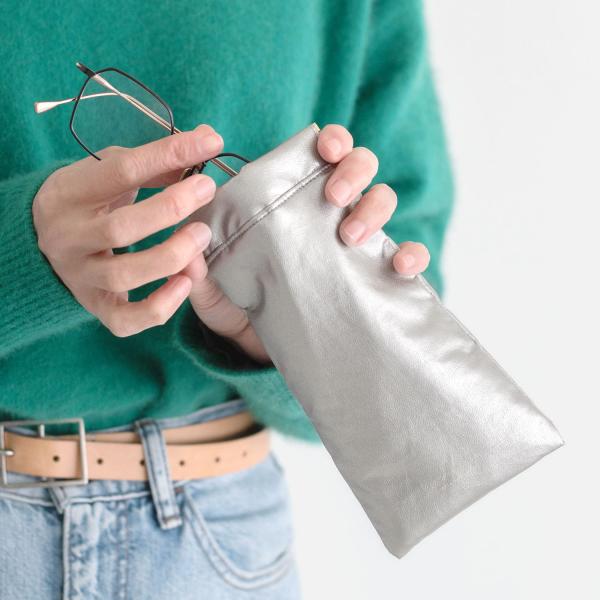 CLASKA DO BANK クラスカ ドー バンク シルバーバネポーチ long ポーチ フラット...