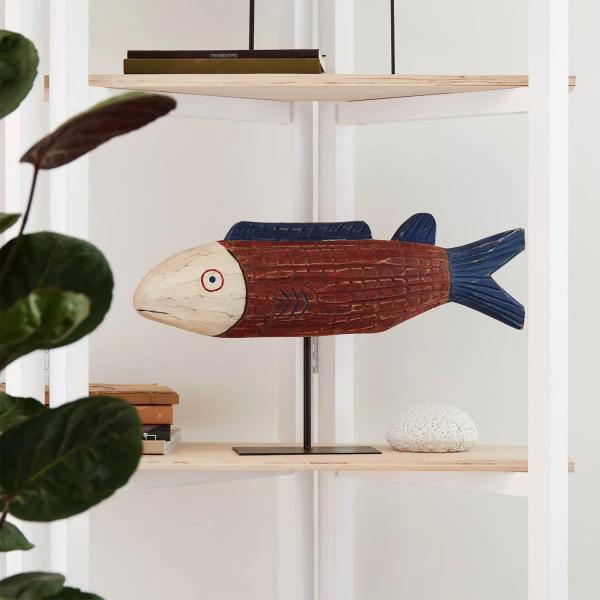 木製 オブジェ BATELA バテラ African Fish large アフリカンフィッシュ ラ...
