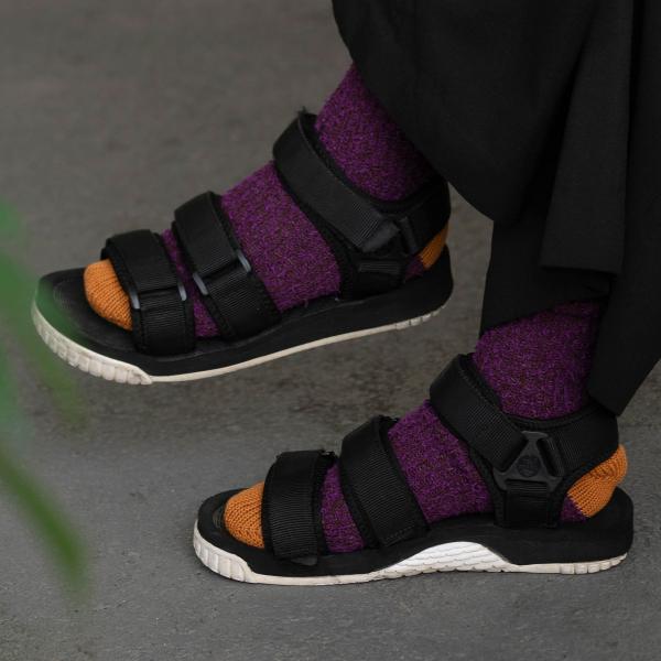 靴下 メンズ レディース ショウワタベ SHOWATABE Textured Multi-Color...