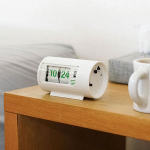 新品同様★TWENCO/トゥエンコ/パタパタ電波時計★ RC-12Aホワイト TWEMCO RADIO CONTROL CALENDAR CLOCK RC-12A（トゥエンコ 電波時計