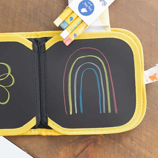 お絵かきボード 黒板シート Jaq Jaq Bird 消せる落書きチョークブックミニ ジャクジャクバ...