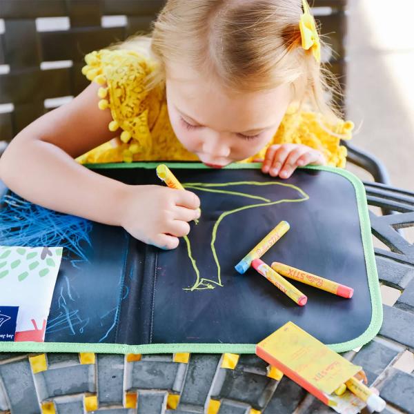 お絵かきボード ランチョンマット 食卓マット 黒板 チョークボード Jaq Jaq Bird 消せる...