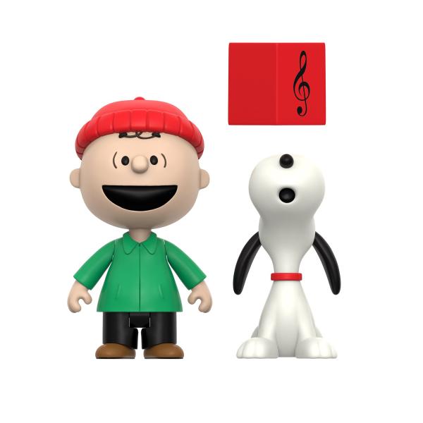 フィギュア Super7 Peanuts ReAction Figures Caroling リアク...