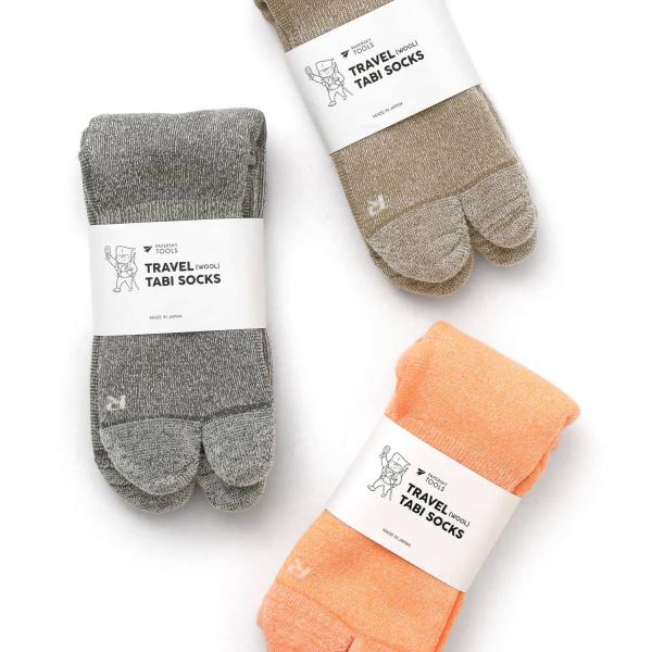 メンズ 靴下 足袋ソックス 厚手 PAPERSKY TRAVEL TABI SOCKS トラベル足袋...