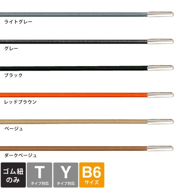 レプレ カスタマイズ手帳用ゴムバンド B6サイズ (Tタイプ／Yタイプ対応) ハイタイド 手帳 スケ...