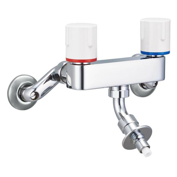 LIXIL(リクシル)　INAX(イナックス)　緊急止水弁付洗濯機用2ハンドル混合水栓　SF-WL6...