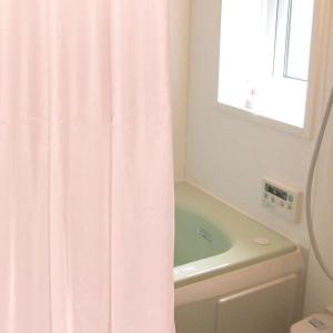 シャワーカーテン バスカーテン 撥水加工 透けない 巾１４０×丈１８０cm