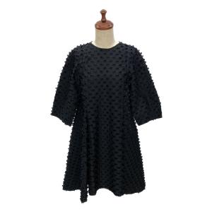 美品 セシリーバンセン 半袖ワンピース ブラック 17AW レディース SIZE 6 Cecilie Bahnsen 中古｜hugall