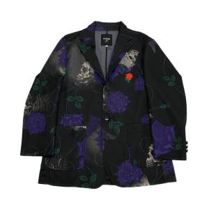 美品 ワイルドサイド ヨウジヤマモト スカルジャケット Needlesコラボ 23ss メンズ SIZE M WILDSIDE YOHJI YAMAMOTO 中古｜hugall