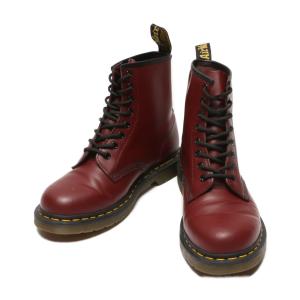 ドクターマーチン レースアップブーツ レッド 11822 レディース SIZE UK7 Dr.Martens 中古｜hugall