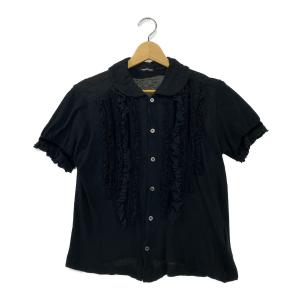 トリココムデギャルソン 半袖シャツ ブラック フリルサイド  レディース SIZE - TRICOT COMME des GARCONS 中古｜hugall