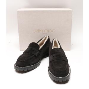 ジミーチュウ ディアナ ローファー ムートン メンズ SIZE 40 JIMMY CHOO/DEANNA 30 LOAFERS 中古｜hugall