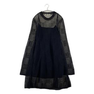 アレキサンダーマックイーン 長袖ワンピース ブロックメッシュ キャミソール付き レディース SIZE XS Alexander Mcqueen 中古｜hugall