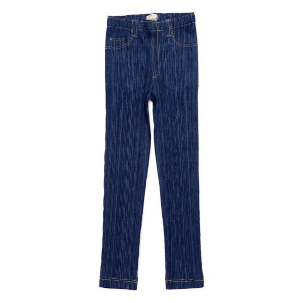 プリーツプリーズ ロングパンツ ブルー デニム転写 PP81-JF424 レディース SIZE 4 ...