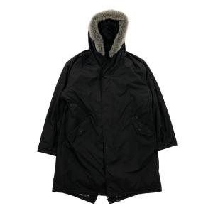 バーバリーブラックレーベル コート ライナー付き モッズ ブラック メンズ SIZE L BURBERRY BLACK LABEL 中古｜hugall