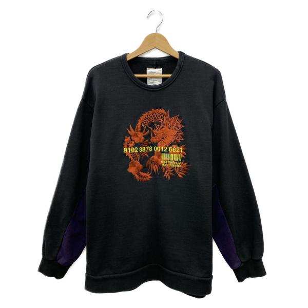 シャリーフ スウェットシャツ ブラック　刺繍 メンズ SIZE 2 SHAREEF 中古