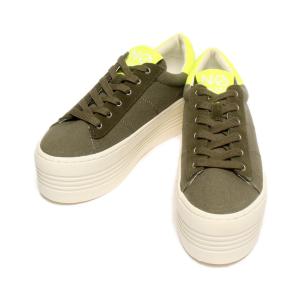 ノーネーム スニーカー カーキ 蛍光イエロー レディース SIZE 38 No Name 中古｜hugall