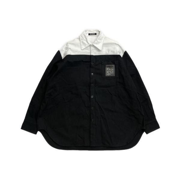 ラフシモンズ 長袖シャツ Oversized bicolor denim shirts 22AW メ...