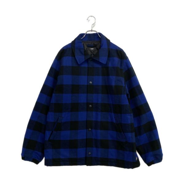 ティーエムティー コーチジャケット バッファローチェック ブルー 24AW メンズ SIZE XL ...