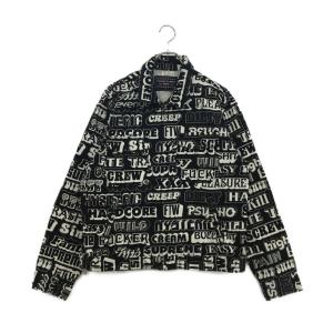 シュプリーム ヒステリックグラマー ワークジャケット テキスト メンズ SIZE M Supreme × HYSTERIC GLAMOUR 中古