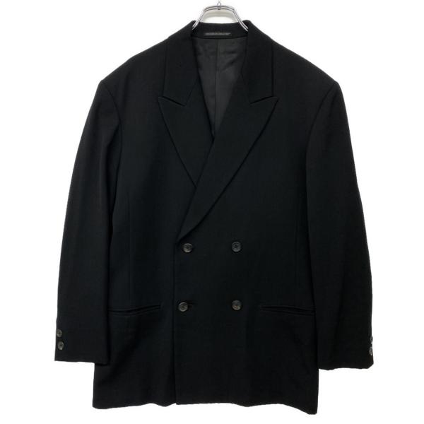 ヨウジヤマモトプールオム 80s 丸ロゴ ウールダブルテーラードジャケット メンズ SIZE S Y...