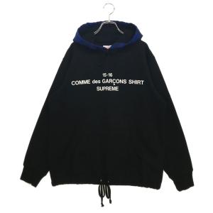 コムデギャルソンシャツ シュプリーム パーカー フーディー メンズ SIZE M Supreme × COMME des GARCONS SHIRT 中古