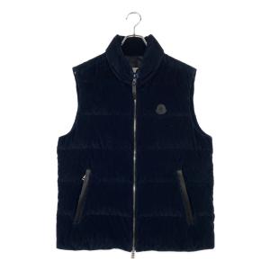 モンクレール ベスト ACRAB GILET コーデュロイ ネイビー メンズ SIZE 1 MONCLER 中古｜hugall