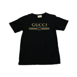 グッチ 半袖Ｔシャツ シェリーラインロゴプリントTシャツ メンズ SIZE M GUCCI 中古｜hugall