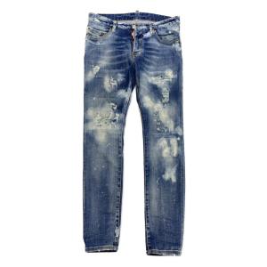 【レア】DSQUARED2 ダメージジーンズ インディゴブルー size 44 レア】DSQUARED2 ダメージジーンズ インディゴブルー size 44