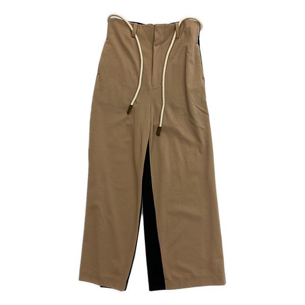 エトセンス 前後切替紐付きウールワイドパンツ E217-701 メンズ SIZE 2 ETHOSEN...