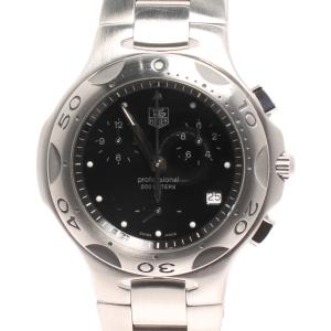 タグホイヤー 腕時計 クロノグラフ キリウム CL1110-0 クオーツ ブラック メンズ  TAG Heuer 中古｜hugall