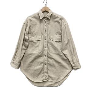 ヤヌーク 長袖シャツ ベージュ コットン レディース SIZE F (M) YANUK 中古｜hugall