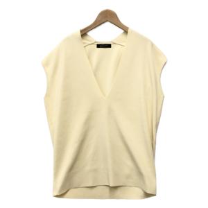 美品 スタニングルアー Vネックオーバーニット ノースリーブ ニットベスト 112090012200 レディース SIZE S (S) STUNNING LURE 中古｜hugall