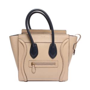 CELINE ラゲージ マイクロショッパー 2WAYハンドバッグ レザー マルチ