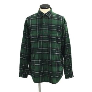 美品♡ セリーヌ フィービー期 バンドカラーシャツ ドット刺繍 チェック シャツ チェックシャツ チェック シャツ[品番：KH000015160]｜VIVID LADY