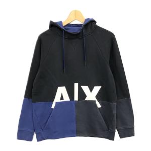 アルマーニエクスチェンジ バイカラーロゴスウェットパーカー メンズ SIZE CN 170/96A (M) ARMANI EXCHANGE 中古｜hugall