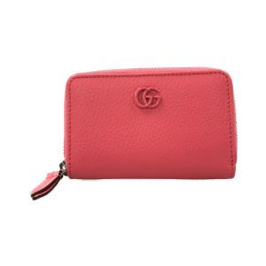 美品 グッチ コインケース ネオンピンク ラウンドファスナー 644412 2184 レディース GUCCI 中古｜hugall