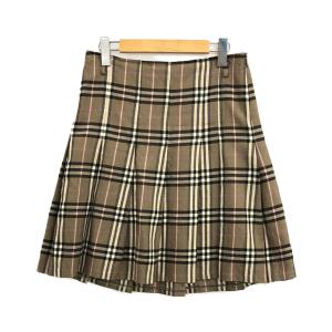 バーバリーブルーレーベル ひざ丈スカート チェック柄 レディース SIZE 38 (M) BURBERRY BLUE LABEL 中古