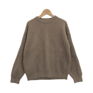 美品 オーラリー オーバーサイズ ウールリブニット レディース (XS以下  