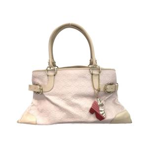 美品 フェラガモ 現行メタルタグ ガンチーニハンドル 2way ショルダー  