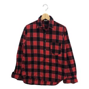 コムデギャルソンオム 長袖チェックシャツ マント付き メンズ SIZE M (M) COMME des GARCONS HOMME 中古｜hugall