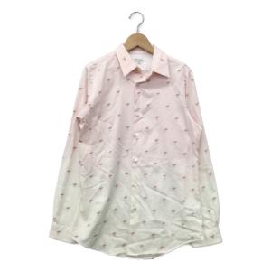 美品 ポールスミス 長袖シャツ フラミンゴ刺繍柄 レディース SIZE M (M) PAUL SMITH 中古｜hugall