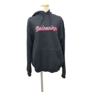 バレンシアガ バービーロゴプリントプルオーバーパーカー 19AW 裏起毛 583222 TFV60 レディース SIZE S (S) Balenciaga 中古｜hugall