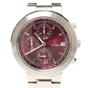 シチズン 腕時計 クロノグラフ ロゼ XC クロスシー クオーツ 0560-H28054 メンズ CITIZEN 中古｜hugall