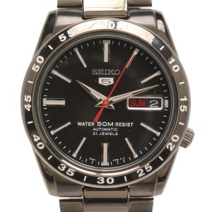 セイコー 腕時計 SEIKO 5 自動巻き ブラック 7S26-02T0 メンズ SEIKO 中古｜hugall